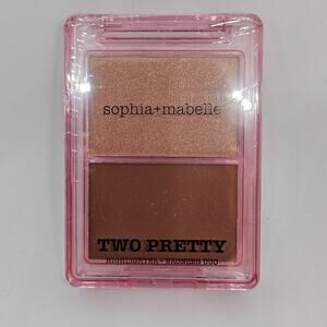 NEW Sophia + Mabelle Two Pretty Highlighter Bronzer Duo Sunlit Sand Volume II